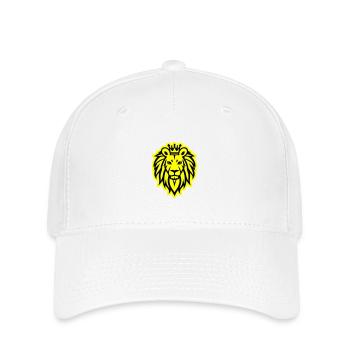 Lion Crown Logo - Flexfit Cap - white - Front