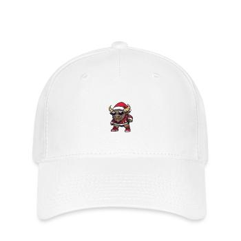 Bison Weihnachten X-Mas - Flexfit Cap - Weiß - Vorne