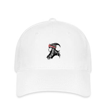 Wikinger Kriegerin Walküre Symbol - Flexfit Cap - Weiß - Vorne