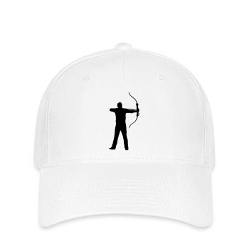 Bogenschütze - Flexfit Cap - Weiß - Vorne