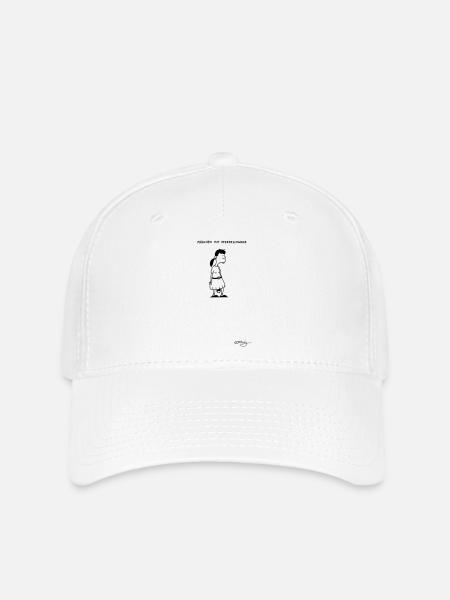 Mädchen mit Pferdeschwanz - Flexfit Cap - Weiß