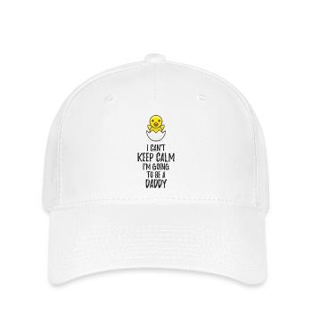 I Can't Keep Calm I'm Going to be a Daddy - Flexfit Cap - Weiß - Vorne