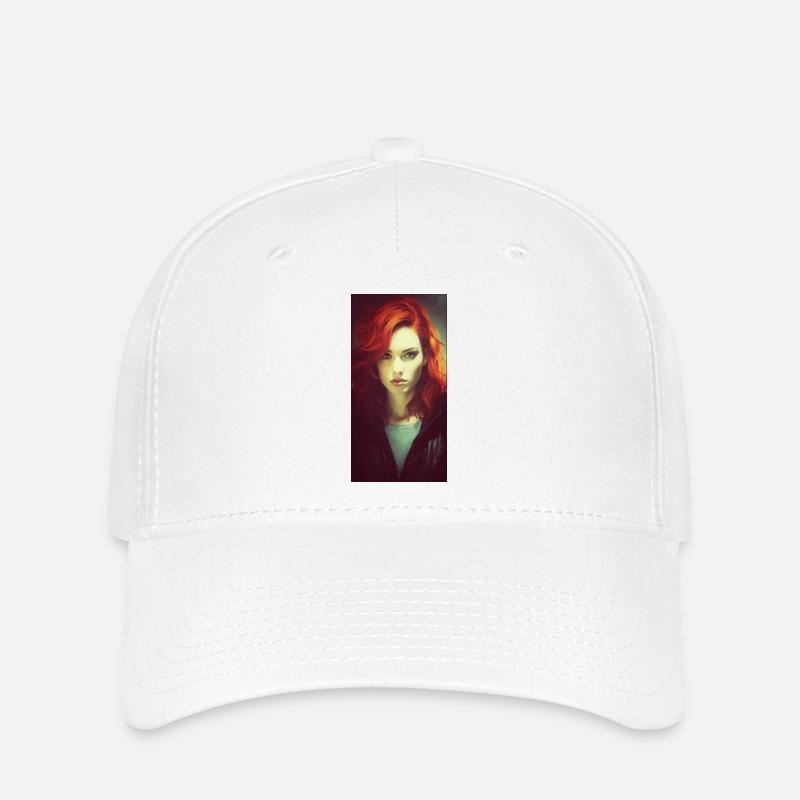 Red - Flexfit Cap - Weiß