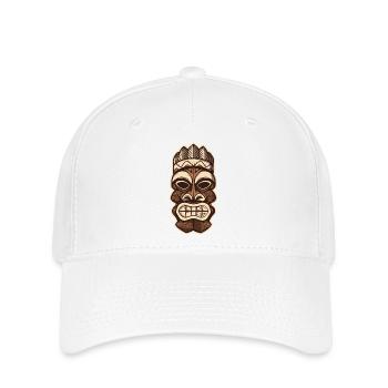 Hawaii Totem - Flexfit Cap - Weiß - Vorne