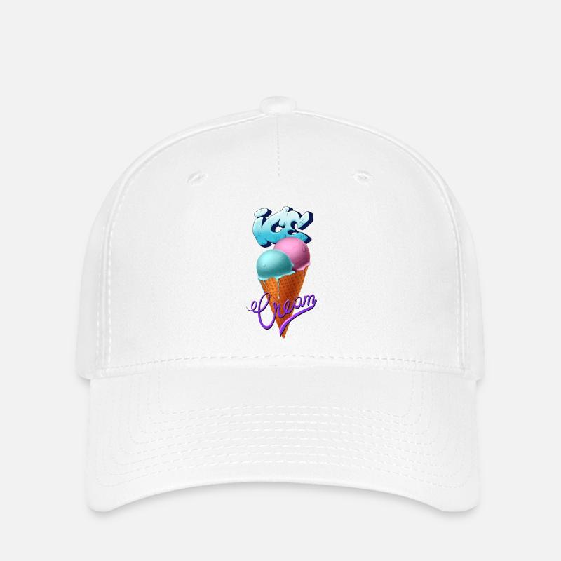 Glace - Casquette Flexfit - blanc