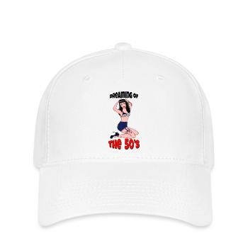 Träumen von den 50er Jahren - Flexfit Cap - Weiß - Vorne