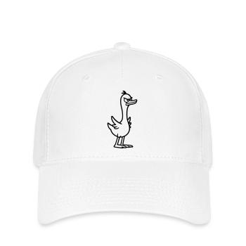 Wütende Gans - Flexfit Cap - Weiß - Vorne