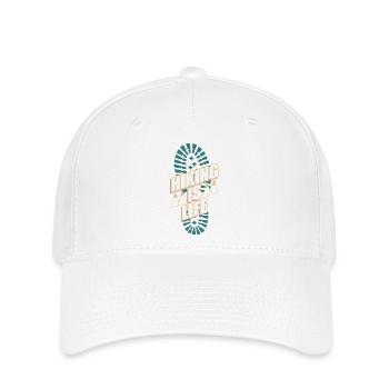 Hiking is Life – Classic Hiking Design - Flexfit Cap - white - Front