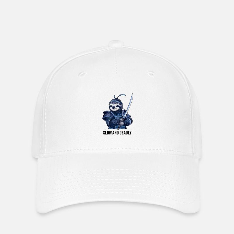Samurai Sloth - Flexfit Cap - white