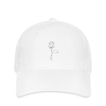 ligne de rose - Casquette Flexfit - blanc - Devant