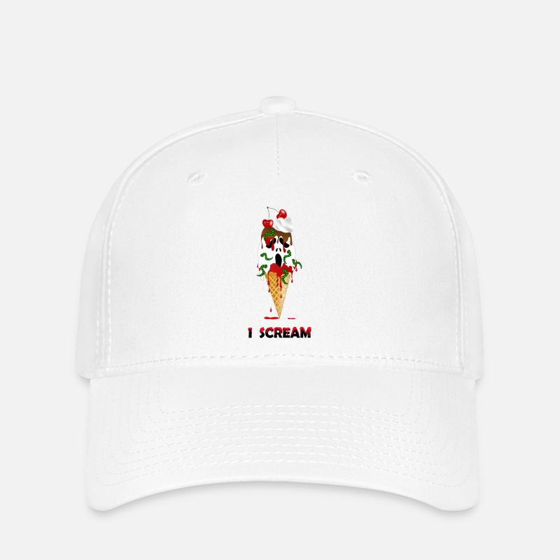 Glace Halloween - Casquette Flexfit - blanc