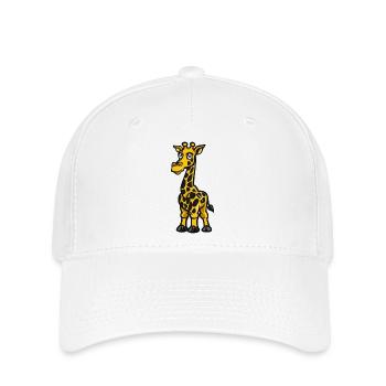 Bande dessinée Girafe - Casquette Flexfit - blanc - Devant