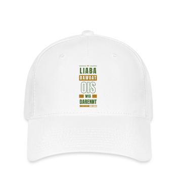 Liaba Dawoat Ois Wia Darennt - Tout avec calme - Casquette Flexfit - blanc - Devant