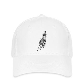 Reiter  - Flexfit Cap - Weiß - Vorne