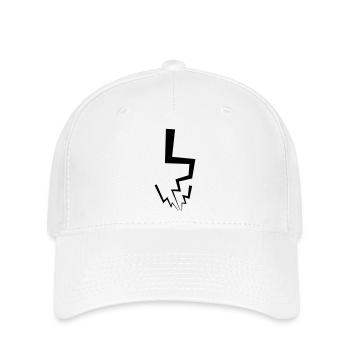 Éclair - Casquette Flexfit - blanc - Devant