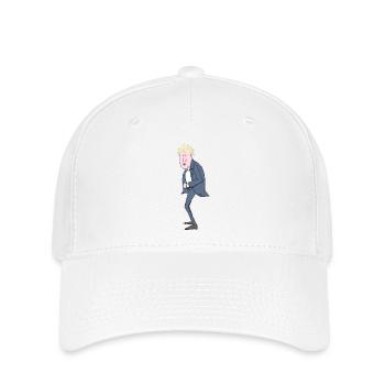 Illustration de Boris Johnson - Casquette Flexfit - blanc - Devant