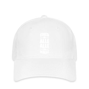 Malle Alle Für Einen Mallorca Spruch - Flexfit Cap - Weiß - Vorne