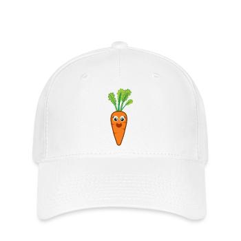 Karotte Karotte Karotte Gemüse - Flexfit Cap - Weiß - Vorne