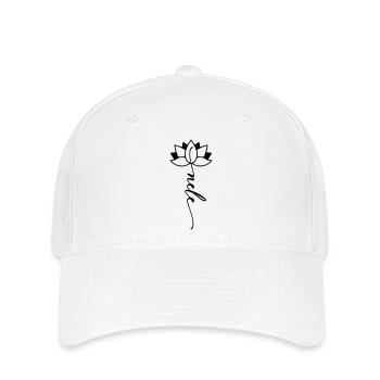 Nele Name Blumenschrift - Flexfit Cap - Weiß - Vorne