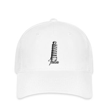 Italien schiefer turm pisa Illustration Bauwerk - Flexfit Cap - Weiß - Vorne