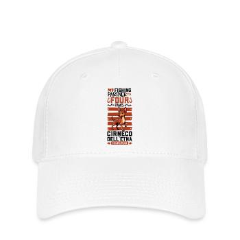 Angeln und Cirneco dell'Etna - Flexfit Cap - Weiß - Vorne