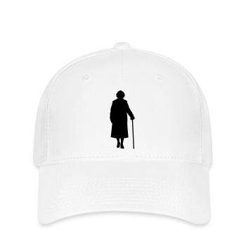 Großeltern Enkelkind Silhouette Spazieren Familie - Flexfit Cap - Weiß - Vorne