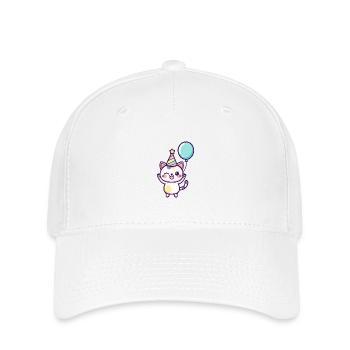 Cat Birthday Baby - Flexfit Cap - white - Front