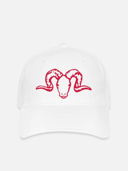 schafskopf_einfach rot - Flexfit Cap - Weiß