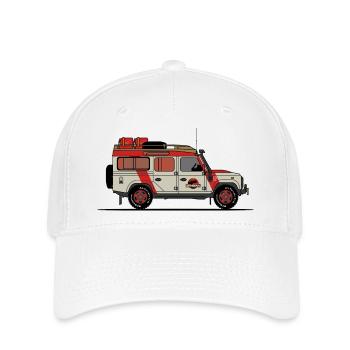 Jurassischer Verteidiger - Flexfit Cap - Weiß - Vorne