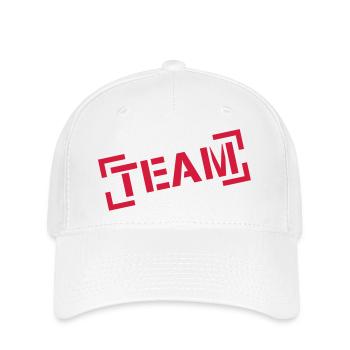 team_stamp__f1 - Casquette Flexfit - blanc - Devant