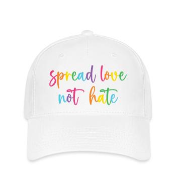 Pride Month - Liebe statt Hass verbreiten - Flexfit Cap - Weiß - Vorne