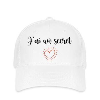 Annonce grossesse je vais être grande sœur/frère - Casquette Flexfit - blanc - Devant
