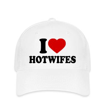 I love hotwifes - Flexfit Cap - Weiß - Vorne
