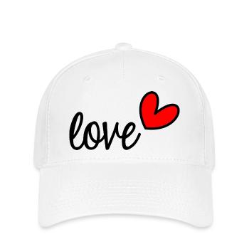 ICH HABE GERADE GEHEIRATET. Junggesellinnenabschied. VALENTINSTAG. PAAR - Flexfit Cap - Weiß - Vorne
