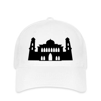 mosquée, silhouette - Casquette Flexfit - blanc - Devant