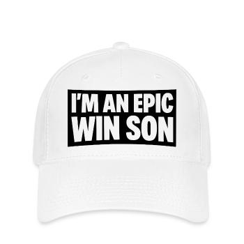 Fils de la victoire épique - Casquette Flexfit - blanc - Devant