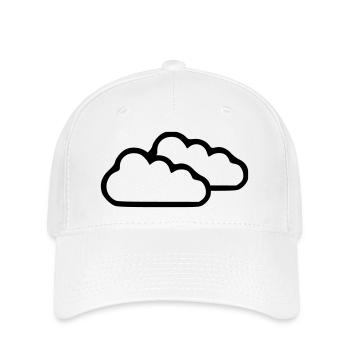 Nuage - Casquette Flexfit - blanc - Devant