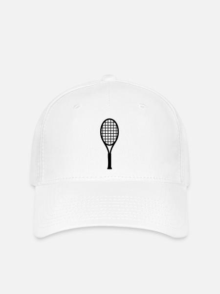 Tennisschläger - Flexfit Cap - Weiß