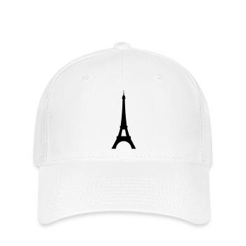 eiffelturm - Flexfit Cap - Weiß - Vorne