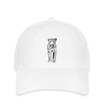Leopard - Flexfit Cap - Weiß - Vorne