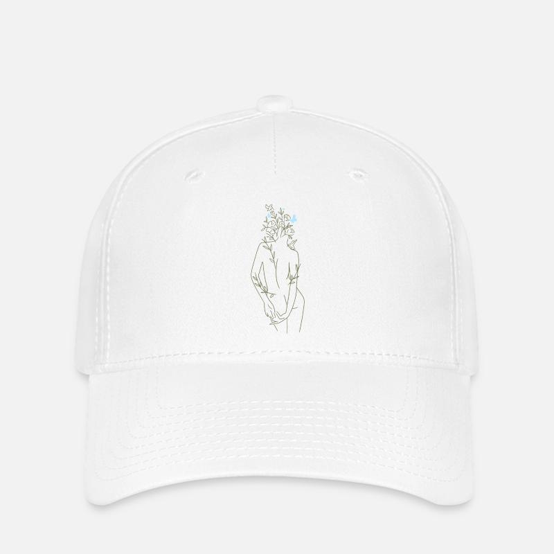Selflove / V-Day / back print only - Flexfit Cap - Weiß
