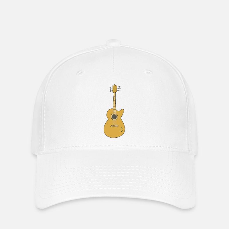 chitarra - Flexfit Cap - bianco