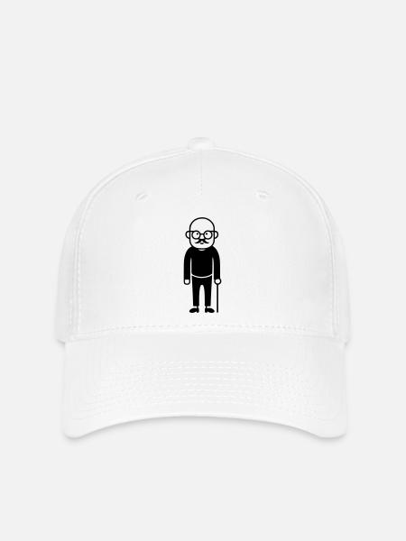 Opa Senior - Flexfit Cap - Weiß
