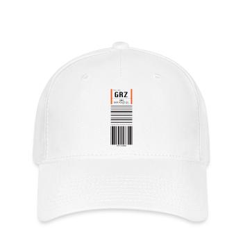 Flughafen Graz GRZ - Flexfit Cap - Weiß - Vorne