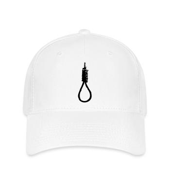 Schiebe Knoten hängenden Seil - Flexfit Cap - Weiß - Vorne