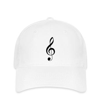 Clé de sol Clef - Casquette Flexfit - blanc - Devant