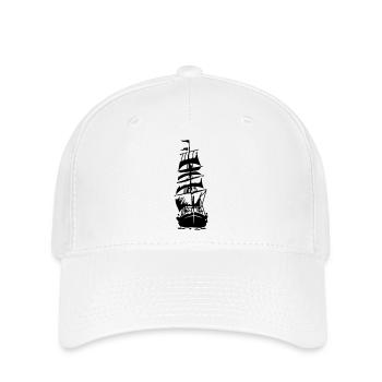 Schiff - Flexfit Cap - Weiß - Vorne