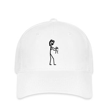 Hebamme - Flexfit Cap - Weiß - Vorne