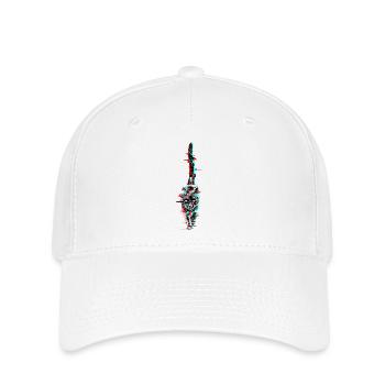 Le glitch connu sous le nom de votre chat - Casquette Flexfit - blanc - Devant