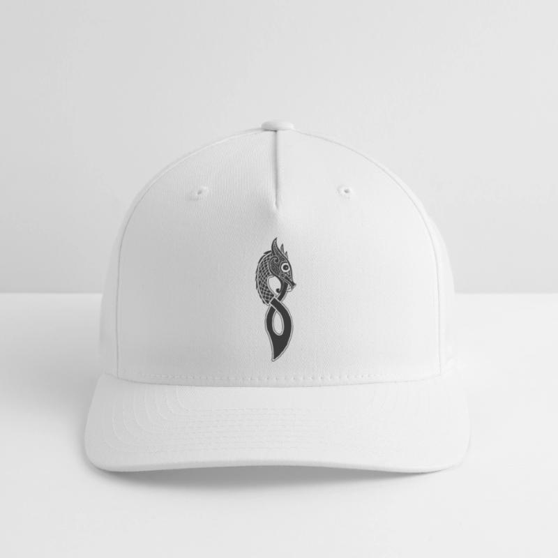Jormungund die monströse Seeschlange oder der Drache Flexfit Cap